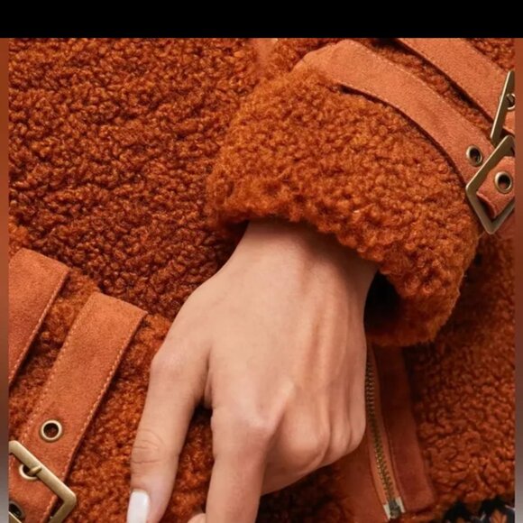 Anthropologie Marrakech Sherpa Jacket size xs - Picture 6 of 13